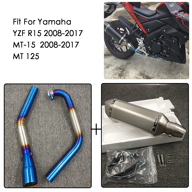 MTImport Motorcycle Stainess Steel Exhaust Muffler SilencerMiddle Link Pipe Modified For Yamaha YZF R15 MT-15 2008-2017 MT 12
MTImport Motorcycle Stainess Steel Exhaust Muffler SilencerMiddle Link Pipe Modified For Yamaha YZF R15 MT-15 2008-2017 MT 12