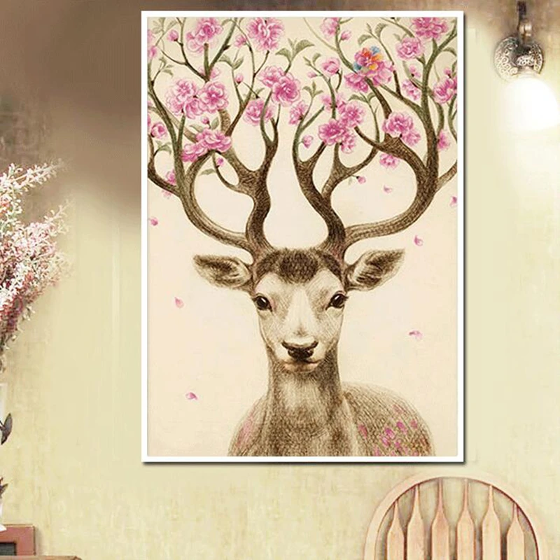 2017 New style Vintage Sika Deer Spotted Deer Diamond painting embroidery For Kids Rooms living room diy Wall Decals Home Decora
2017 New style Vintage Sika Deer Spotted Deer Diamond painting embroidery For Kids Rooms living room diy Wall Decals Home Decora