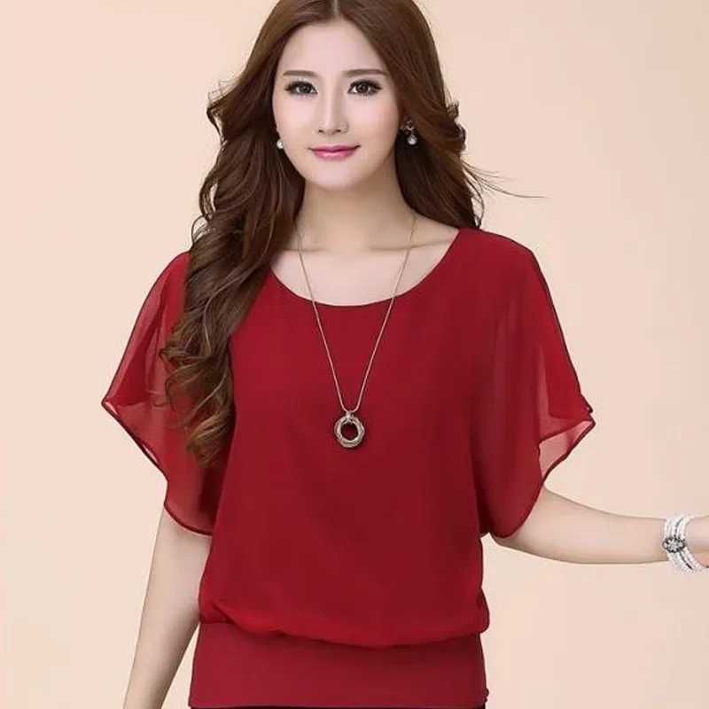 Naiveroo Chiffon Batwings Blouse Womens Short Sleeve Oversize Casual Shirts Tops Summer Flouncing
Naiveroo Chiffon Batwings Blouse Womens Short Sleeve Oversize Casual Shirts Tops Summer Flouncing