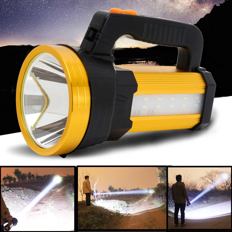 Portable lighting LED usb rearchargable double control switch searchlight multipurpose lantern with sidelamp
Portable lighting LED usb rearchargable double control switch searchlight multipurpose lantern with sidelamp