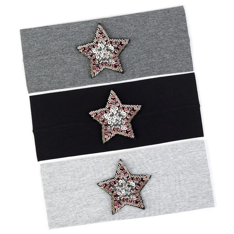 Women Fashion Hairband Sequins Stars Hair Accessories Elastic Handmade Hairbands For Girls Female Cotton DIY Hair Band Plain
Women Fashion Hairband Sequins Stars Hair Accessories Elastic Handmade Hairbands For Girls Female Cotton DIY Hair Band Plain