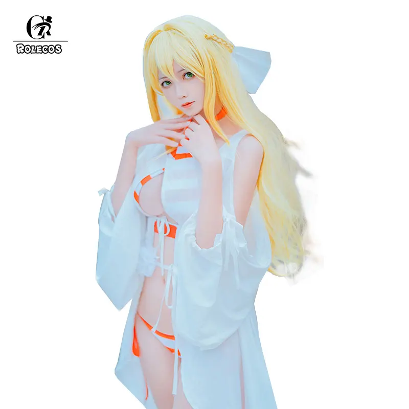 ROLECOS Game Fate Grand Order Cosplay Costume Nero Cosplay Costume Sexy Red Color Swimsuit with Smock for Women Cosplay Costume
ROLECOS Game Fate Grand Order Cosplay Costume Nero Cosplay Costume Sexy Red Color Swimsuit with Smock for Women Cosplay Costume