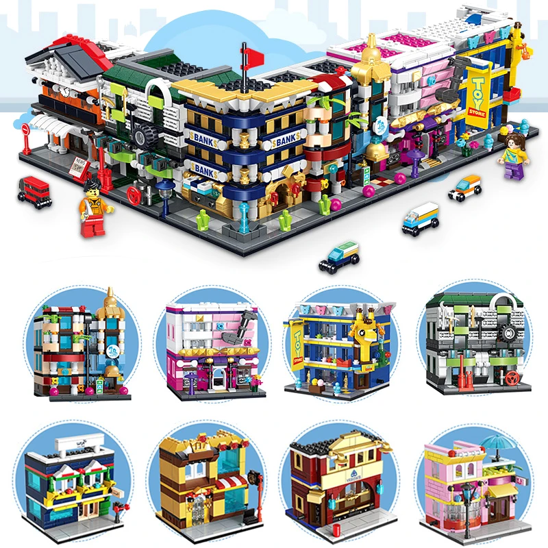 City Mini Store Compatible Legoed Architecture Shop Bank Bricks Shopping Mall Street View Town Model Sets Building Blocks Toys
City Mini Store Compatible Legoed Architecture Shop Bank Bricks Shopping Mall Street View Town Model Sets Building Blocks Toys