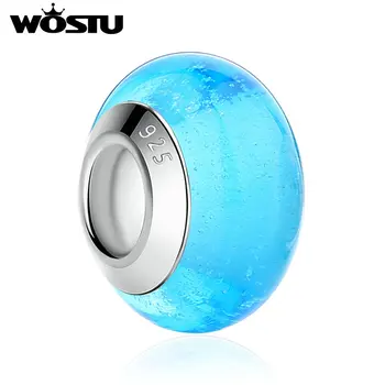 New Arrival Blue Luminous Murano Glass Beads Fit Original WST Silver Charm Bracelet Pendant DIY Jewelry Accessories
New Arrival Blue Luminous Murano Glass Beads Fit Original WST Silver Charm Bracelet Pendant DIY Jewelry Accessories