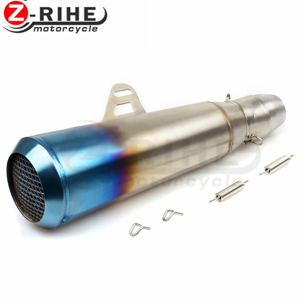 For Honda suzuki yamaha ktm bmw ducati kawas Universal Motorcycle Exhaust Pipe With entrance fiber tube