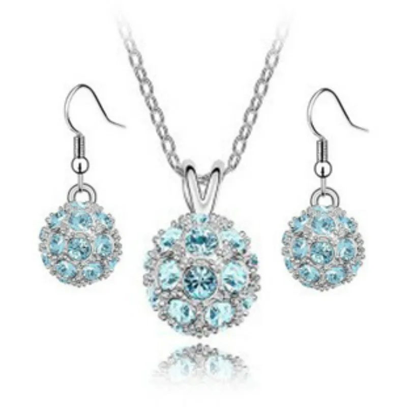2016 New Crystal Set Wholesale Austria Crystal Ball Necklace Earrings Set Of Two Sets Of Manufacturers
2016 New Crystal Set Wholesale Austria Crystal Ball Necklace Earrings Set Of Two Sets Of Manufacturers