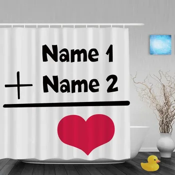 Personalized Love Equation Wedding Shower Curtain Custom Bathroom Curtains For Couples Polyester Waterproof Fabric With Hooks
Personalized Love Equation Wedding Shower Curtain Custom Bathroom Curtains For Couples Polyester Waterproof Fabric With Hooks
