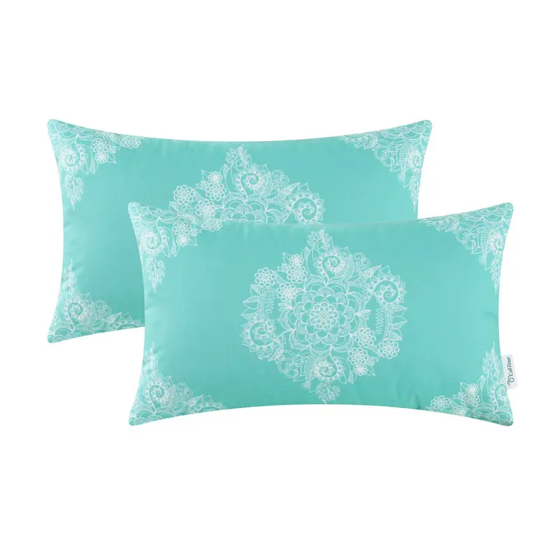 2PCS Rectangle CaliTime Cushion Cover Pillows Shell Home Sofa Decor Fleece Short Plush Floral 12"X20" (30cmX50cm) Turquoise
2PCS Rectangle CaliTime Cushion Cover Pillows Shell Home Sofa Decor Fleece Short Plush Floral 12"X20" (30cmX50cm) Turquoise