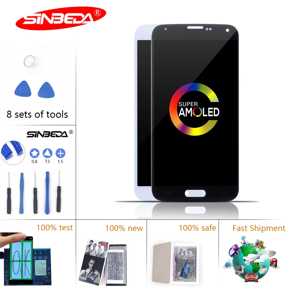 Sinbeda Burn Shadow For SAMSUNG GALAXY S5 LCD Display Touch Screen Digitizer i9600 G900F G900M G9001 LCD for Samsung S5 LCD
Sinbeda Burn Shadow For SAMSUNG GALAXY S5 LCD Display Touch Screen Digitizer i9600 G900F G900M G9001 LCD for Samsung S5 LCD