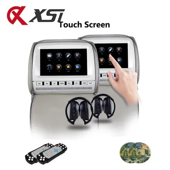 XST 2PCS 9 Inch Car Headrest Monitor DVD Video Touch Screen Player Zipper Cover TFT LCD IR/FM Transmitter USB/SD/Speaker/Game
XST 2PCS 9 Inch Car Headrest Monitor DVD Video Touch Screen Player Zipper Cover TFT LCD IR/FM Transmitter USB/SD/Speaker/Game