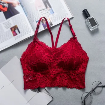 Female Lace Strap Wrapped Chest Women Embroidery Underwear Bralette Bra Female Tops
Female Lace Strap Wrapped Chest Women Embroidery Underwear Bralette Bra Female Tops