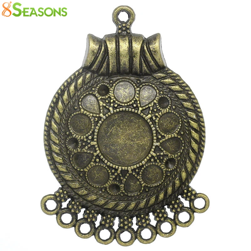 8SEASONS Connectors Findings Round Antique Bronze Pattern Carved Cabochon Setting 5.5x3.9cm,5PCs (B27483)
8SEASONS Connectors Findings Round Antique Bronze Pattern Carved Cabochon Setting 5.5x3.9cm,5PCs (B27483)