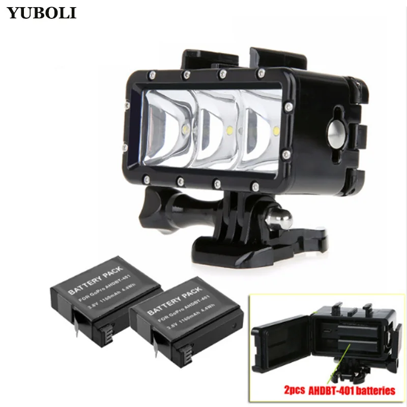 Go Pro 30m Diving Led Flash Light Underwater lamp (2x Hero4 Batteries) For GoPro Hero 5 3+4 4S XiaoMi yi 4K 4k plus SJCAM sj4000
Go Pro 30m Diving Led Flash Light Underwater lamp (2x Hero4 Batteries) For GoPro Hero 5 3+4 4S XiaoMi yi 4K 4k plus SJCAM sj4000