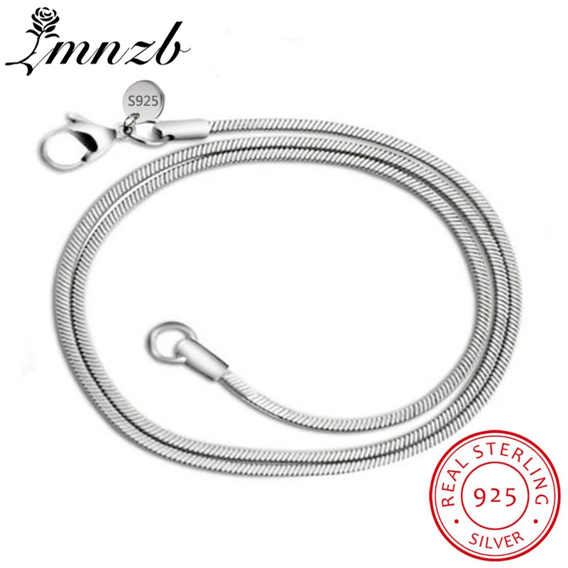 LMNZB Hot Sale 3mm Original Silver Snake Chain Necklace for Woman Men 16-24 inch Long Statement Necklace Jewelry Wholesale YN192
LMNZB Hot Sale 3mm Original Silver Snake Chain Necklace for Woman Men 16-24 inch Long Statement Necklace Jewelry Wholesale YN192
