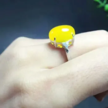 New S925 silver-encrusted natural jaundice ring, live-mouthed female ring
New S925 silver-encrusted natural jaundice ring, live-mouthed female ring