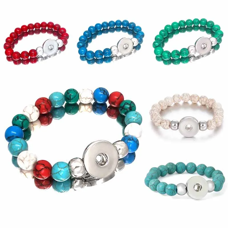 New Arrival 030 Interchangeable Jewelry Candy Colors Expandable Bead Stretch Glass Bead Bracelet Fit 18mm Snap Button Women Gift
New Arrival 030 Interchangeable Jewelry Candy Colors Expandable Bead Stretch Glass Bead Bracelet Fit 18mm Snap Button Women Gift
