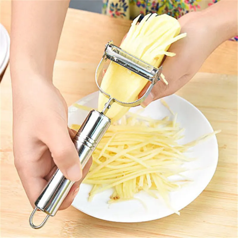 Multi-functional Stainless Steel Carrot Potato Fruit Peeler Durable Razor Sharp Cutter Shredder Slicer Vegetable Julienne Peeler
Multi-functional Stainless Steel Carrot Potato Fruit Peeler Durable Razor Sharp Cutter Shredder Slicer Vegetable Julienne Peeler