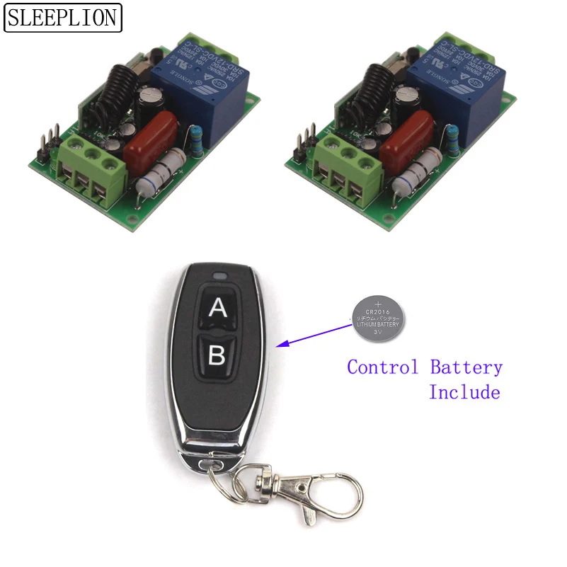 110V Smart Remote Control Switch Relay 110V Transmitter Receiver Wireless Smart Switch 4 Module Toggle 315MHz433MHz -1