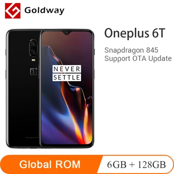 Original Oneplus 6T 6 T 6GB RAM 128GB ROM Mobile Phone Snapdragon 845 Octa Core 6.41" Full Screen 19.5:9 20MP AI Dual Camera
Original Oneplus 6T 6 T 6GB RAM 128GB ROM Mobile Phone Snapdragon 845 Octa Core 6.41" Full Screen 19.5:9 20MP AI Dual Camera