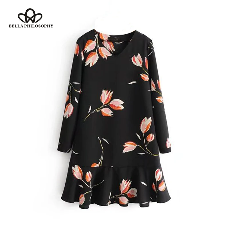 Bella Philosophy summer floral women print dress long sleeves v-neck ladies vestidos high waist mini casual sweet female dress
Bella Philosophy summer floral women print dress long sleeves v-neck ladies vestidos high waist mini casual sweet female dress