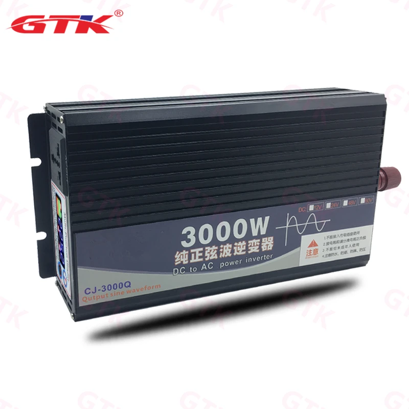 Pure Sine Wave Power Inverter DC12V DC24V DC48V to AC220V 3000W Inverter With Display Screen solar system motorhome RV
Pure Sine Wave Power Inverter DC12V DC24V DC48V to AC220V 3000W Inverter With Display Screen solar system motorhome RV
