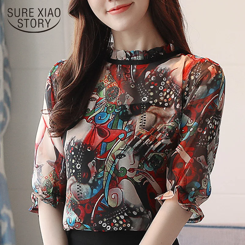 New 2019 Summer Women Blouses Lady Chiffon Shirt Korean Loose Thin Shirt Printing Vintage Comfortable Top Blusas D634 30
New 2019 Summer Women Blouses Lady Chiffon Shirt Korean Loose Thin Shirt Printing Vintage Comfortable Top Blusas D634 30
