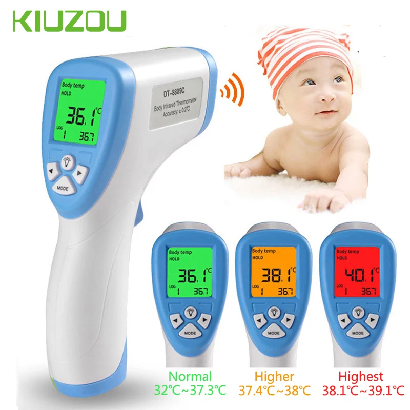 

Digital Thermometer Body Non Contact Fever Thermometer Muti-function Ear Forehead Lcd Infrared Baby Probe Termometer for Kids