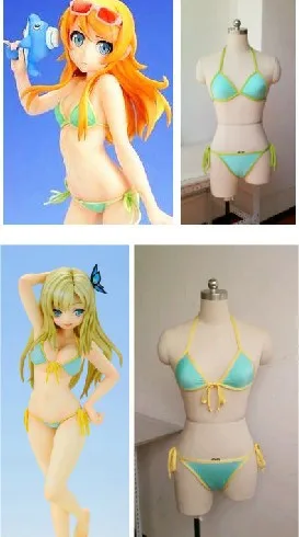 Haganai Kashiwazaki Sena / Kousaka kirino Anime Bikini BlueCustom Made Cosplay Swimsuit
Haganai Kashiwazaki Sena / Kousaka kirino Anime Bikini BlueCustom Made Cosplay Swimsuit