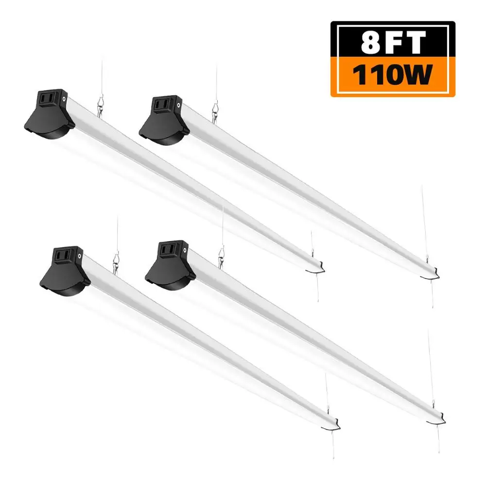 LED Garage light 8FT LED Shop Light Fixture 110W 12000lm Linkable 8 Foot Ceiling Lights Plug in with Power Cord Pull Chain,4pack
LED Garage light 8FT LED Shop Light Fixture 110W 12000lm Linkable 8 Foot Ceiling Lights Plug in with Power Cord Pull Chain,4pack