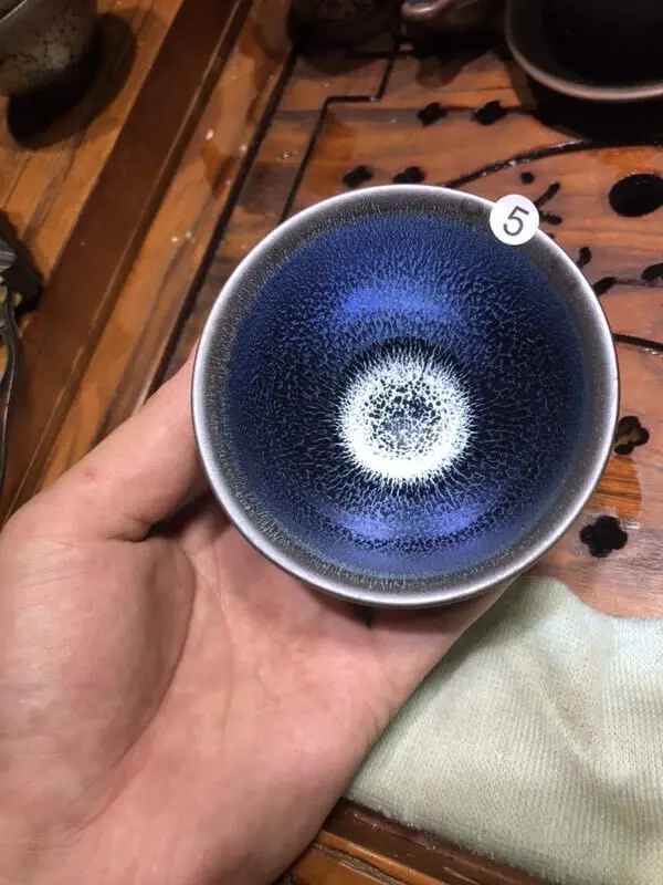 Jianzhan Chinese Tea Cup with good Tenmomu Glaze Tianmu Bowl Blue 100ml/3.4oz Porcelain Tea for One Hot Best Tea Gift
Jianzhan Chinese Tea Cup with good Tenmomu Glaze Tianmu Bowl Blue 100ml/3.4oz Porcelain Tea for One Hot Best Tea Gift