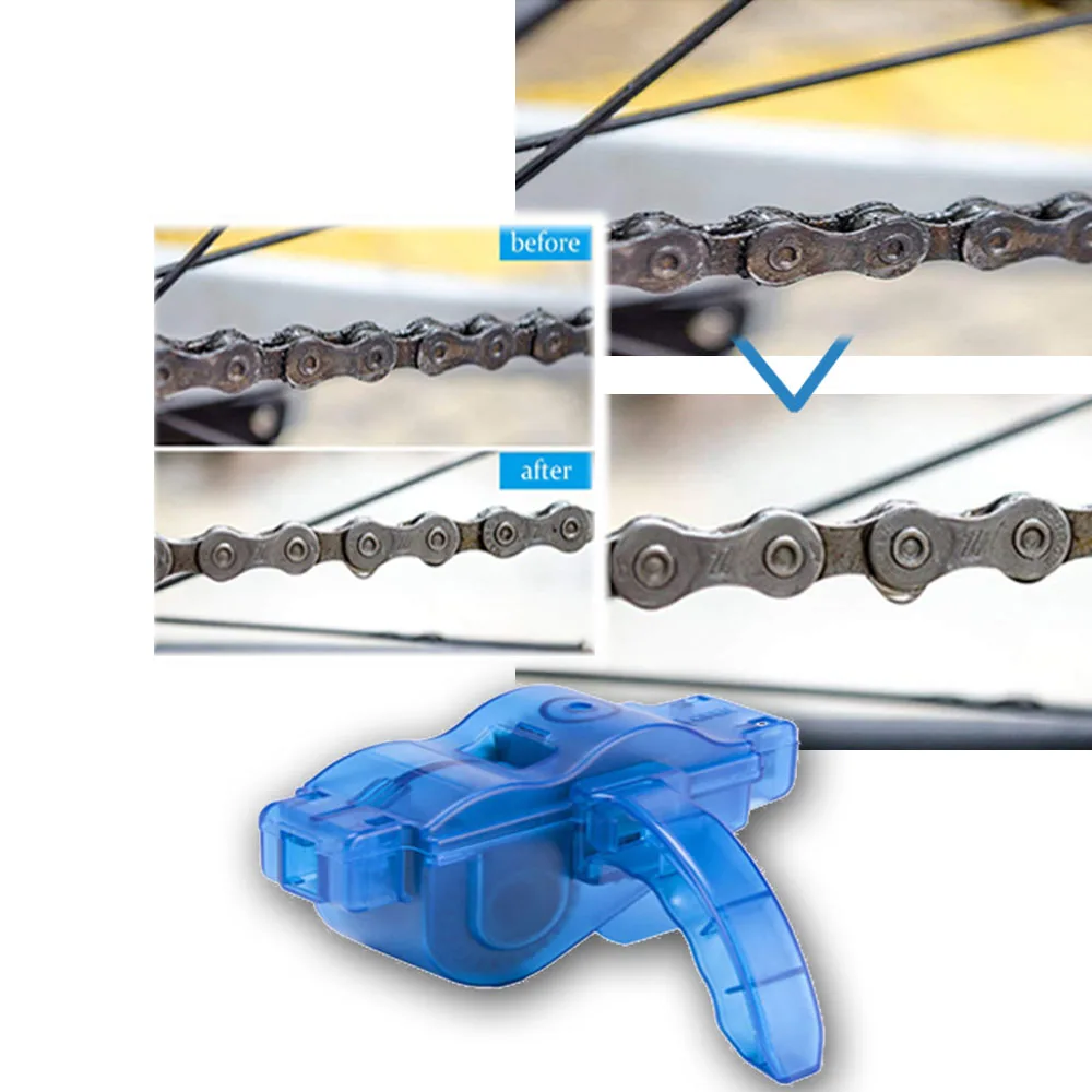 Sale 4 pcs/set Bicycle chain cleaner mountain bike cleaning wash chain device cleaner tool set 1