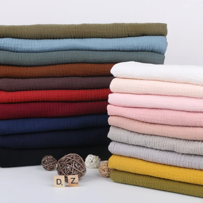 High Quality Soft Thin Double Crepe Texture Cotton Fabric, Make Shirt, Dress, Underwear, Pajamas Cloth 160g/m
High Quality Soft Thin Double Crepe Texture Cotton Fabric, Make Shirt, Dress, Underwear, Pajamas Cloth 160g/m
