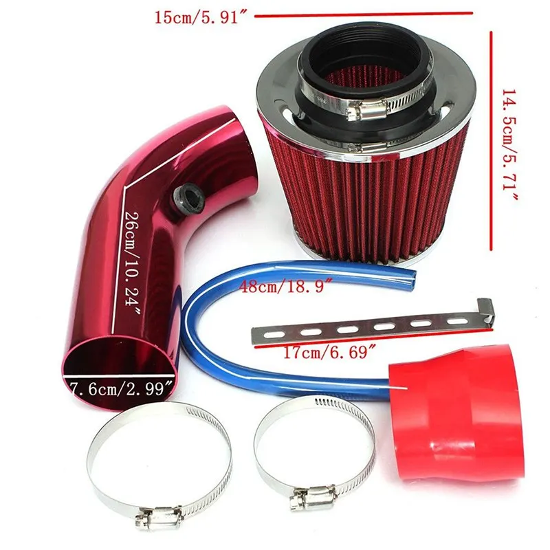 1 set Universal Car Engine Intake Pipe Cold Air Intake Filter Alumimum Alloy Induction Kit Pipe System
1 set Universal Car Engine Intake Pipe Cold Air Intake Filter Alumimum Alloy Induction Kit Pipe System