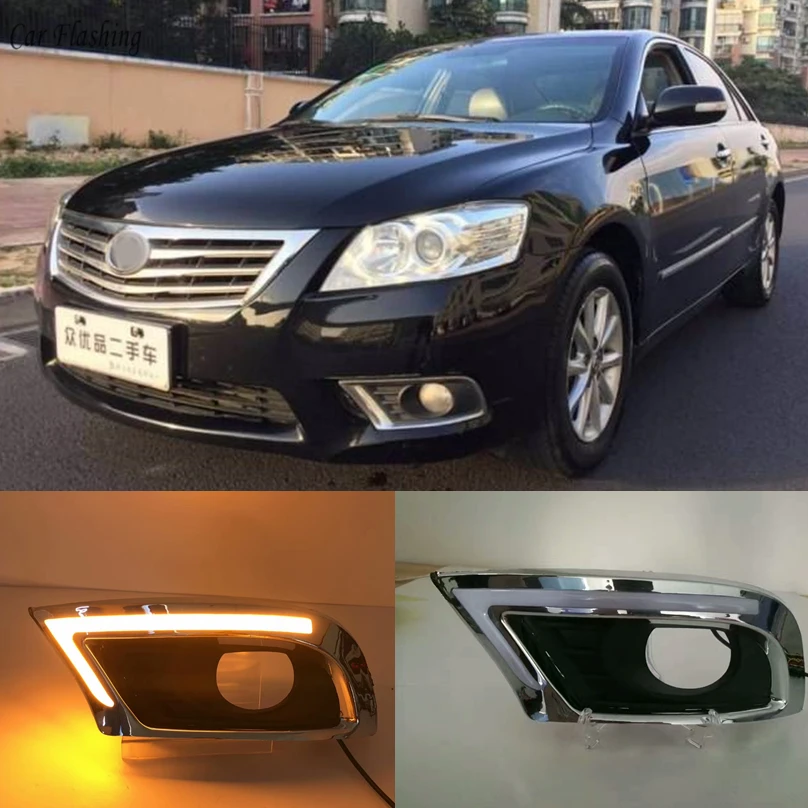 Car Flashing 1set For Toyota Camry 2009 2010 2011 LED DRL Daytime driving Running Light Daylight yellow turn Fog Lamp cover hole
Car Flashing 1set For Toyota Camry 2009 2010 2011 LED DRL Daytime driving Running Light Daylight yellow turn Fog Lamp cover hole