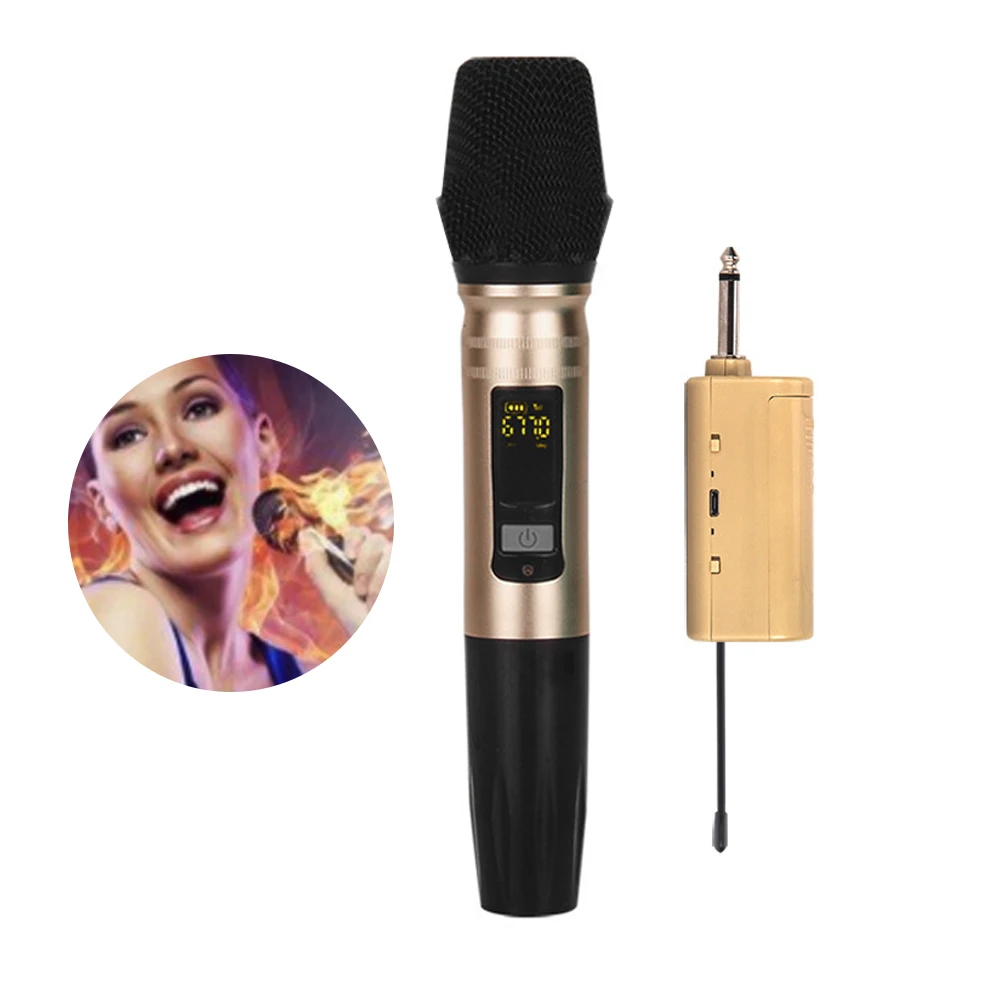 UX2 UHF Wireless Microphone System Handheld Mic with Portable Receiver for Karaoke Business Meeting Speech Amplifier Recording
UX2 UHF Wireless Microphone System Handheld Mic with Portable Receiver for Karaoke Business Meeting Speech Amplifier Recording