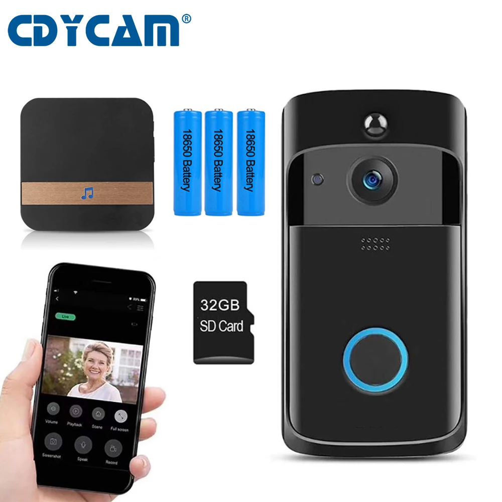 CDYCAM Smart IP Video Intercom WI-FI Door Phone Door Bell Doorbell Camera For Apartments IR Alarm Wireless Security Camera Toose
CDYCAM Smart IP Video Intercom WI-FI Door Phone Door Bell Doorbell Camera For Apartments IR Alarm Wireless Security Camera Toose