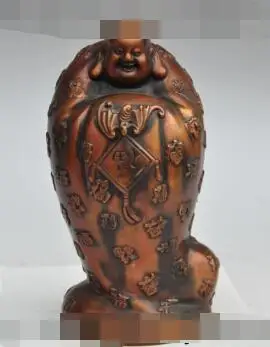 S1143 8" chinese bronze wealth animal bat Maitreya Buddha fu lucky auspicious statue
S1143 8" chinese bronze wealth animal bat Maitreya Buddha fu lucky auspicious statue
