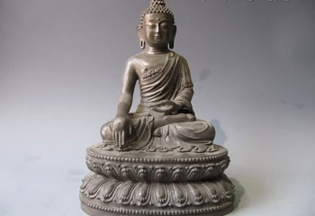 150401 S0308 13"Tibet Buddhism Pure Bronze Copper Carved Tathagata Sakyamuni Buddha Statue
150401 S0308 13"Tibet Buddhism Pure Bronze Copper Carved Tathagata Sakyamuni Buddha Statue