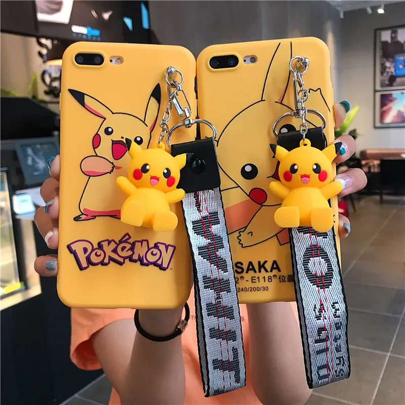 For iPhone 7 8 Plus X Pikachue TPU Mobile Phone Case For iPhone 6 6S plus XR XS MAX Pokemons rope Case Soft Silicone Case +doll
For iPhone 7 8 Plus X Pikachue TPU Mobile Phone Case For iPhone 6 6S plus XR XS MAX Pokemons rope Case Soft Silicone Case +doll