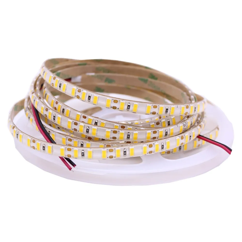 

8mm PCB 5730 led strip 5M/lot Chip 120leds/m Flexible Led tape light 5630 cold white/warm white DC12V Super Bright Waterproof