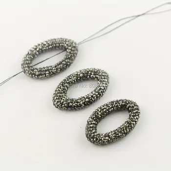 Fashion 10Pcs Crystal Rhinestone Paved Connector Beads,Spacer Beads For Jewelry Making
Fashion 10Pcs Crystal Rhinestone Paved Connector Beads,Spacer Beads For Jewelry Making