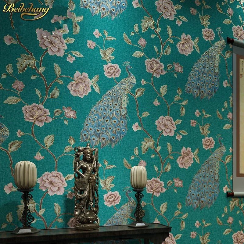 papel de parede Southeast luxury peacock embroidery simulation Figure mosaic wallpaper bedroom living room with wallpaper AB
papel de parede Southeast luxury peacock embroidery simulation Figure mosaic wallpaper bedroom living room with wallpaper AB