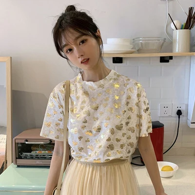 2019 New Love Print Short Sleeve T-shirt Female Bf Harajuku Style Loose Casual Compassionate Korean Style Ins Shiny Tops Tee
2019 New Love Print Short Sleeve T-shirt Female Bf Harajuku Style Loose Casual Compassionate Korean Style Ins Shiny Tops Tee