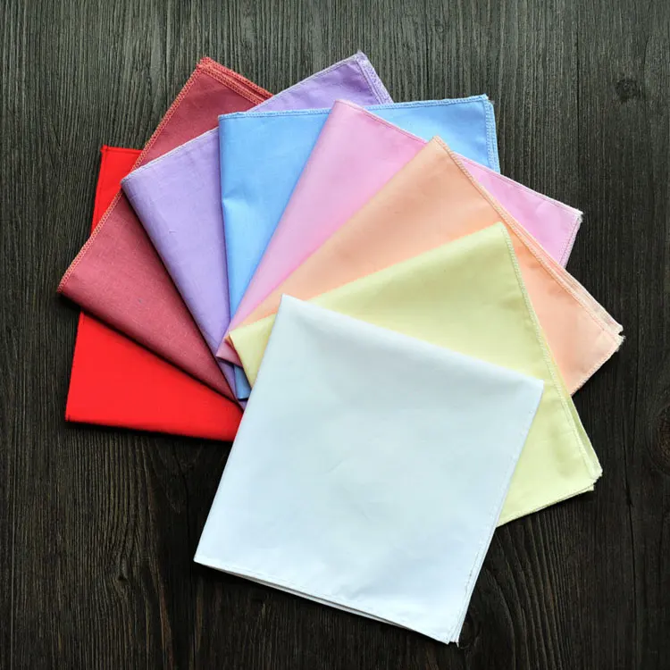 Plain Color Cotton Handkerchief Women Fashion Accessories Small Hand kerchief DIY hand painting Embroidery Programs 30x30 cm
Plain Color Cotton Handkerchief Women Fashion Accessories Small Hand kerchief DIY hand painting Embroidery Programs 30x30 cm