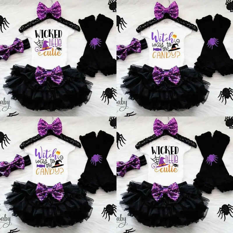 4PCS Cute Newborn Halloween Baby Girl Romper+Tutu Skirt +Leg Warmer +Headbands Outfits Baby Clothing Set For Girl 0-18M
4PCS Cute Newborn Halloween Baby Girl Romper+Tutu Skirt +Leg Warmer +Headbands Outfits Baby Clothing Set For Girl 0-18M