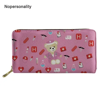 Nopersonality Pink Cartoon Nurse Bear Print Women Wallets Cute Long Leather Money Purse Zipper Clutch Credit Card Holders
Nopersonality Pink Cartoon Nurse Bear Print Women Wallets Cute Long Leather Money Purse Zipper Clutch Credit Card Holders