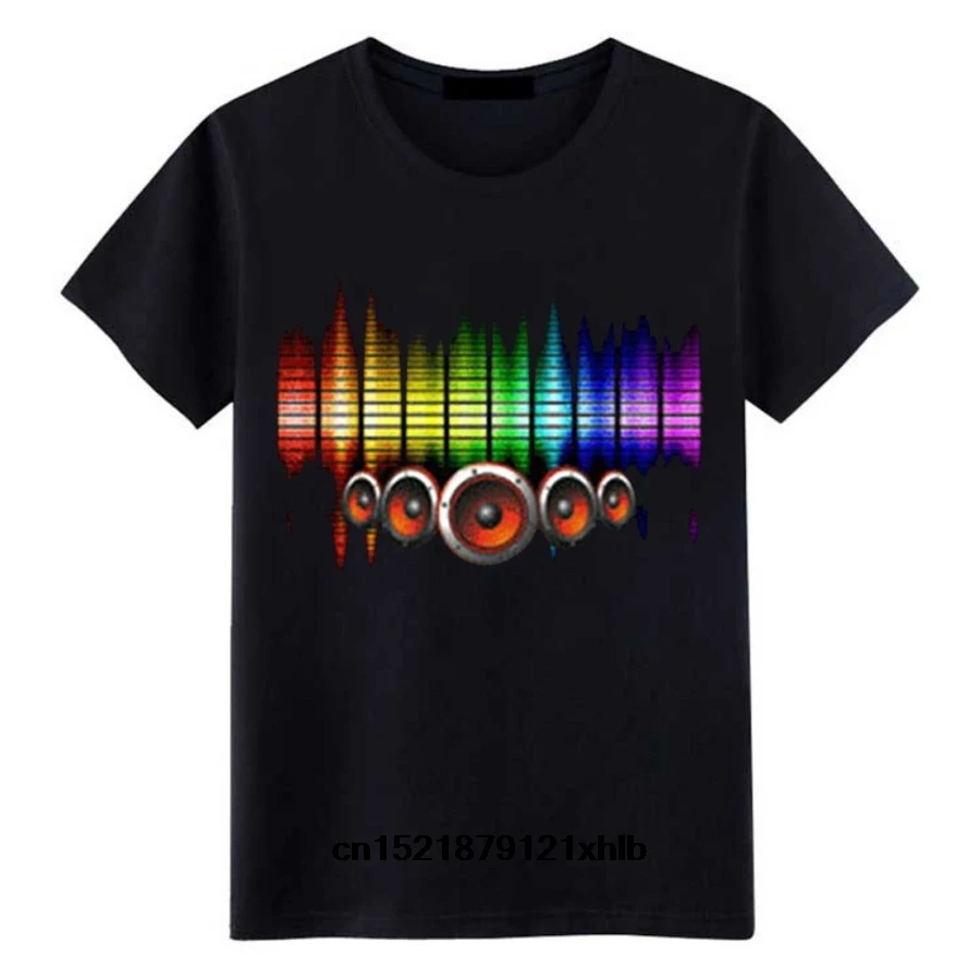Men t shirt Hot Sale Sound Activated Led Light Up and Down Flashing Equalizer EL for Rock Disco Party DJ Tee women
Men t shirt Hot Sale Sound Activated Led Light Up and Down Flashing Equalizer EL for Rock Disco Party DJ Tee women