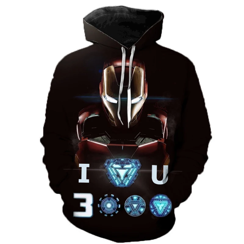 2019 Marvel Avengers 4 Movies Iron Man I Love You 3000 3D Printed Hooded Sweatshirts Men Women Casual Streetwear Hoodies 
2019 Marvel Avengers 4 Movies Iron Man I Love You 3000 3D Printed Hooded Sweatshirts Men Women Casual Streetwear Hoodies