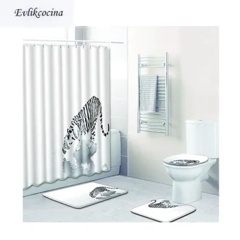 Free Shipping 4pcs Tiger Drinking Banyo Paspas Bathroom Carpet Toilet Bath Mat Set Non Slip Tapis Salle De Bain Alfombra Bano
Free Shipping 4pcs Tiger Drinking Banyo Paspas Bathroom Carpet Toilet Bath Mat Set Non Slip Tapis Salle De Bain Alfombra Bano