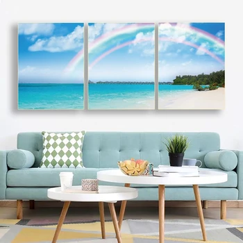Laeacco Canvas Wall Art Beach Rainbow Modern Seascape Posters and Prints Decorative Pictures for Living Bedroom Home Decoration 
Laeacco Canvas Wall Art Beach Rainbow Modern Seascape Posters and Prints Decorative Pictures for Living Bedroom Home Decoration